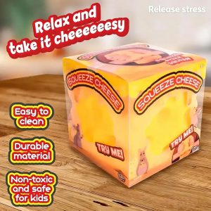 Soft Stress Relief Ball Cheese Shape